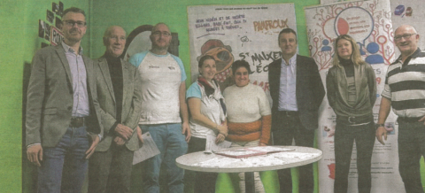 Les cosignataires de la convention.